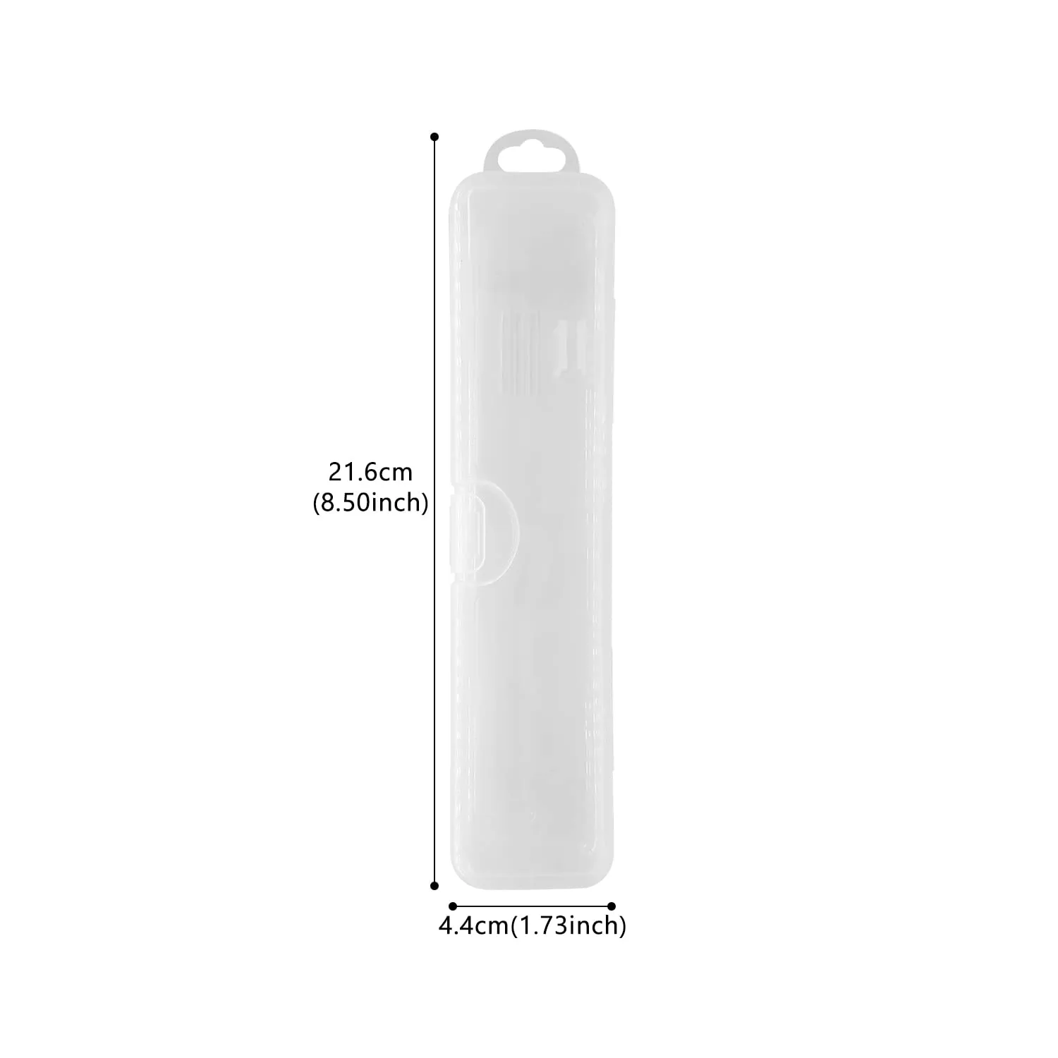 ALLY-MAGIC Travel Toothbrush Case Holder Portable Toothbrush Storage Box Transparent Toothbrush Carrying Box for Hiking Camping Business Trip Y4-TMYSH