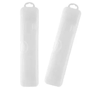 ALLY-MAGIC Travel Toothbrush Case Holder Portable Toothbrush Storage Box Transparent Toothbrush Carrying Box for Hiking Camping Business Trip Y4-TMYSH