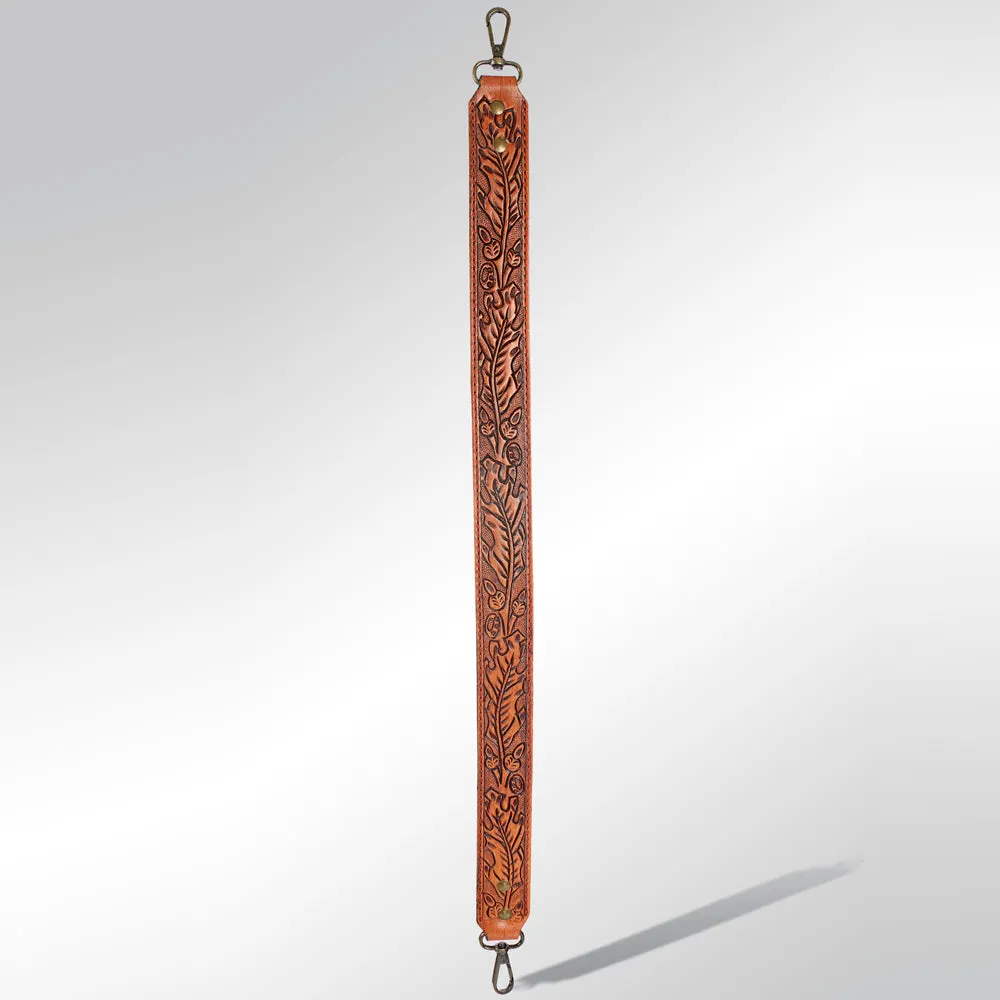 American Darling ADBT108-48 Hand Tooled Genuine Leather Crossbody Handle Strap For Bags