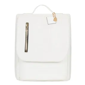 Apollo 2 Crocodile Skin Backpacks: White