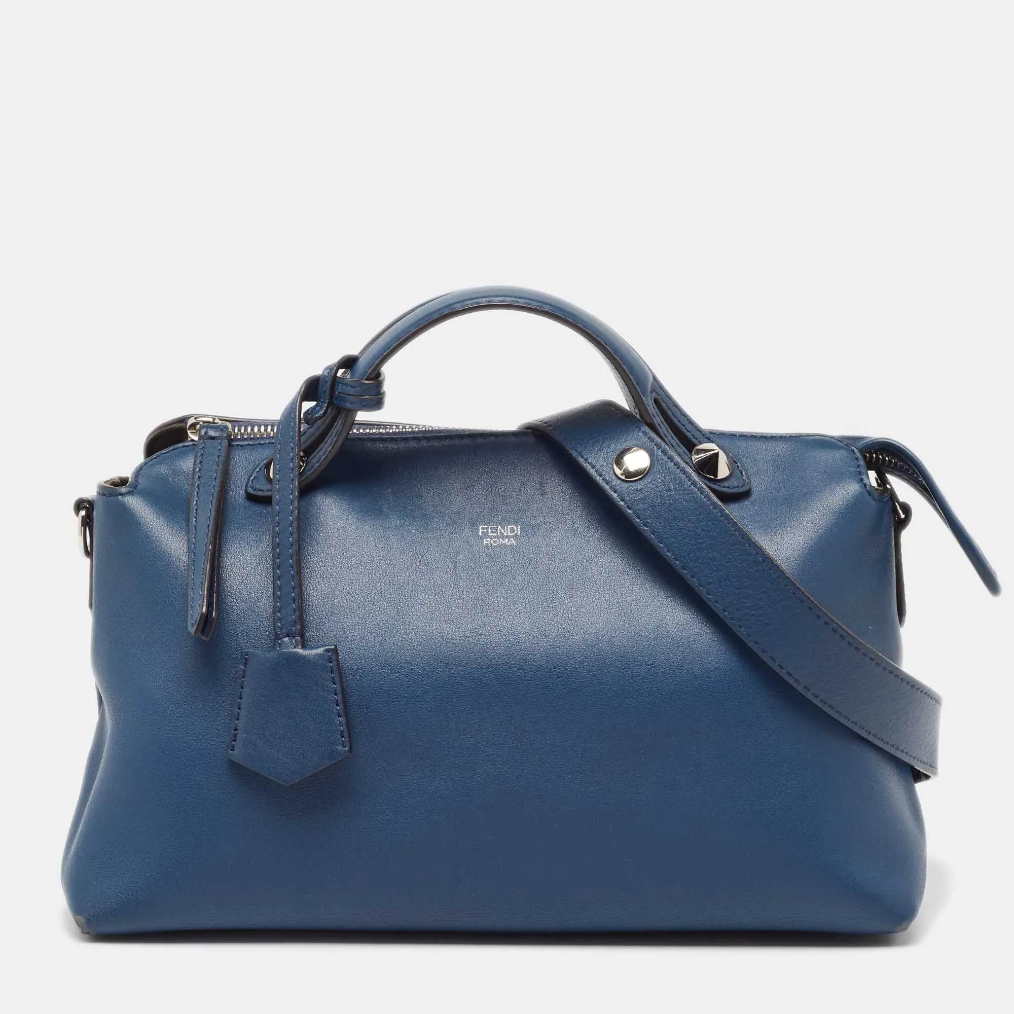 Blue Leather Medium By The Way Bag