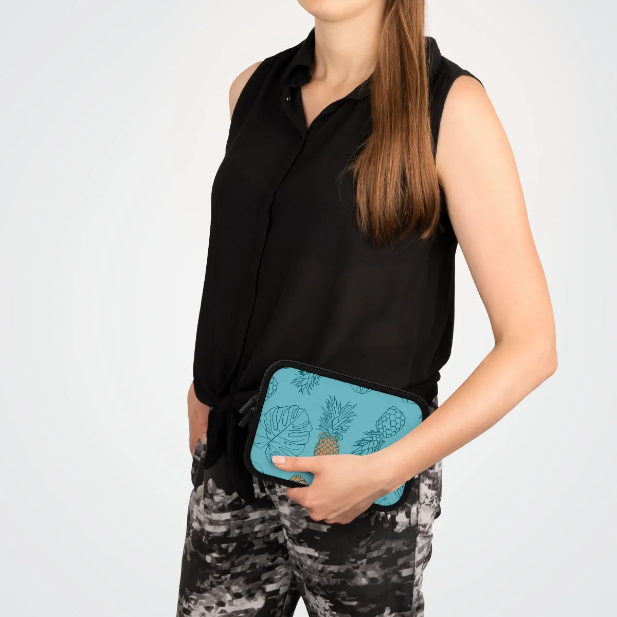 Bria Katherine Pineapple Print Laptop Sleeve