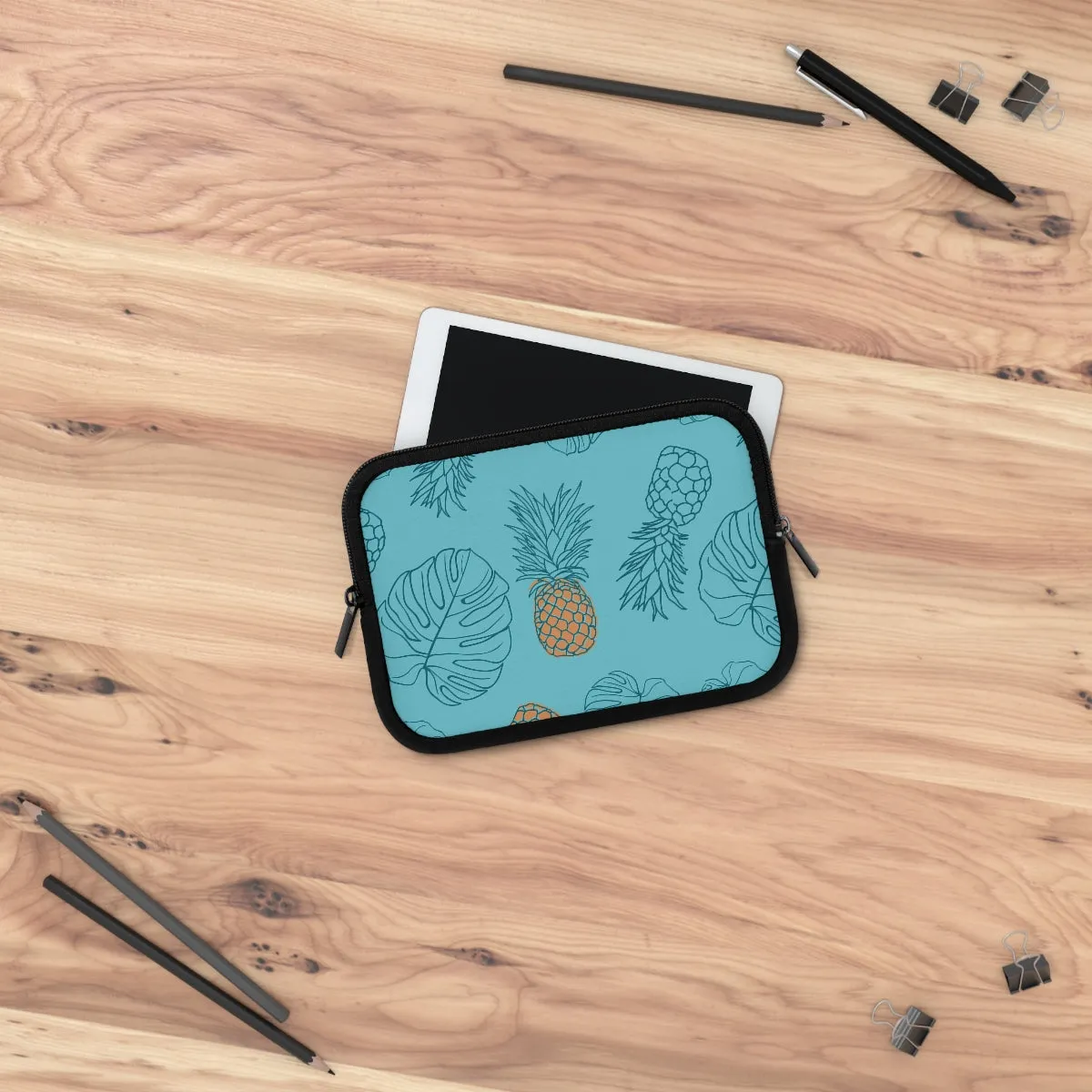 Bria Katherine Pineapple Print Laptop Sleeve