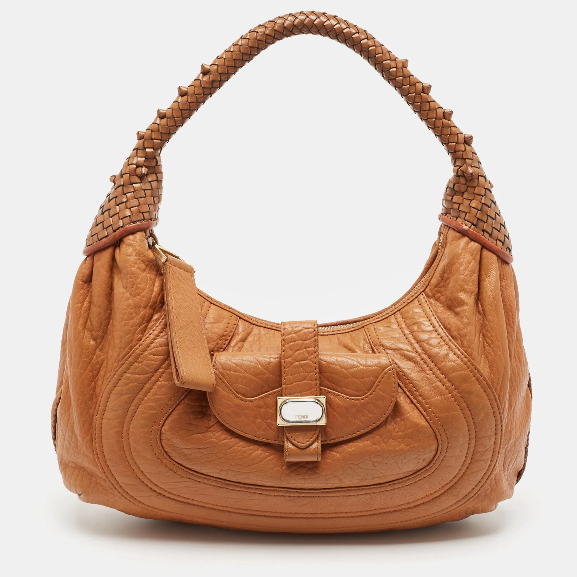 Brown Leather Spy Moro Hobo