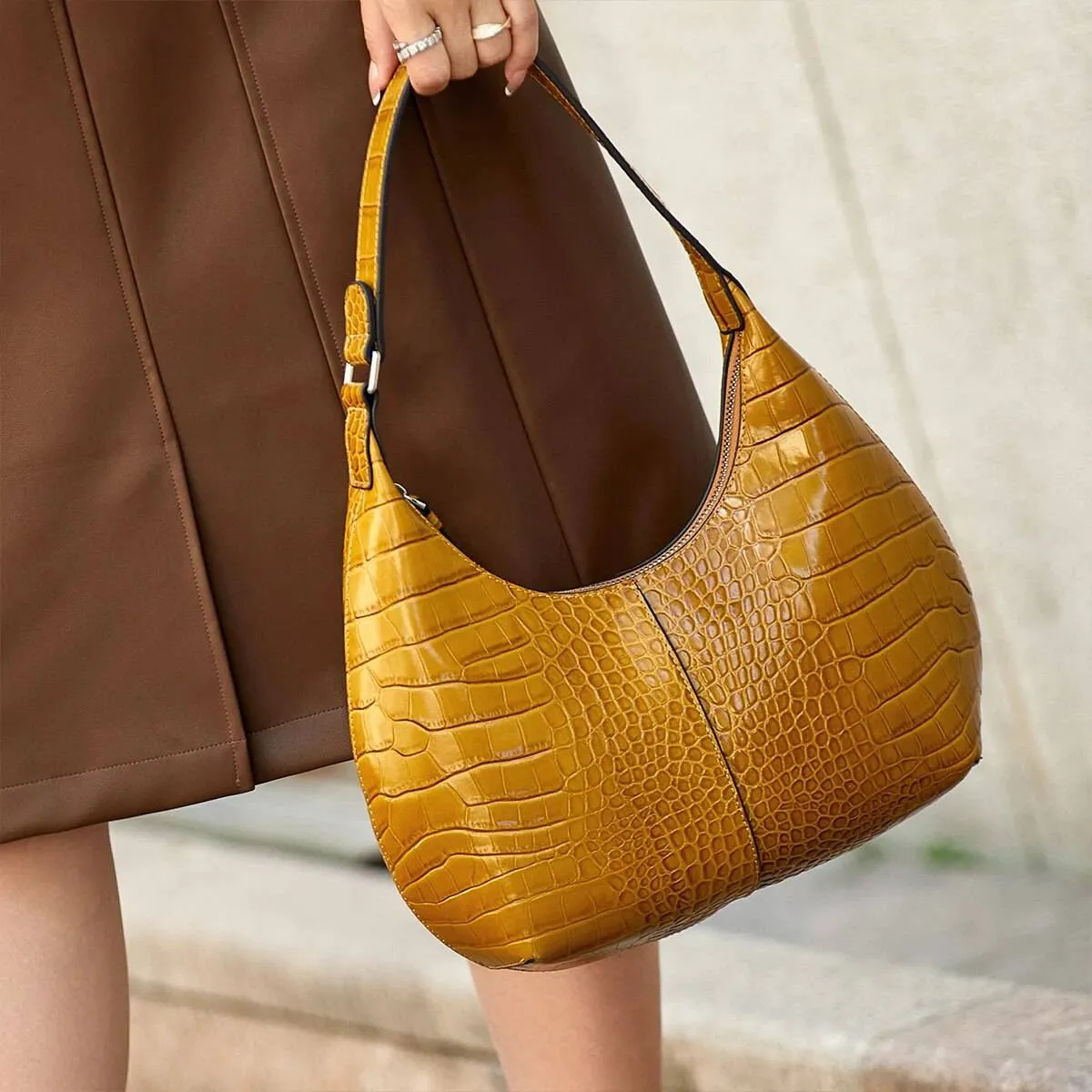 Celestial Chic Moon Leather Purse