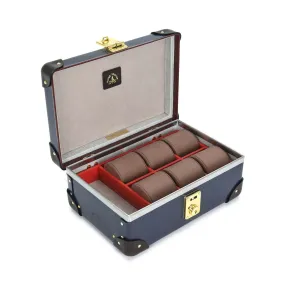 Centenary · 6-Slot Watch Case | Navy/Cocoa