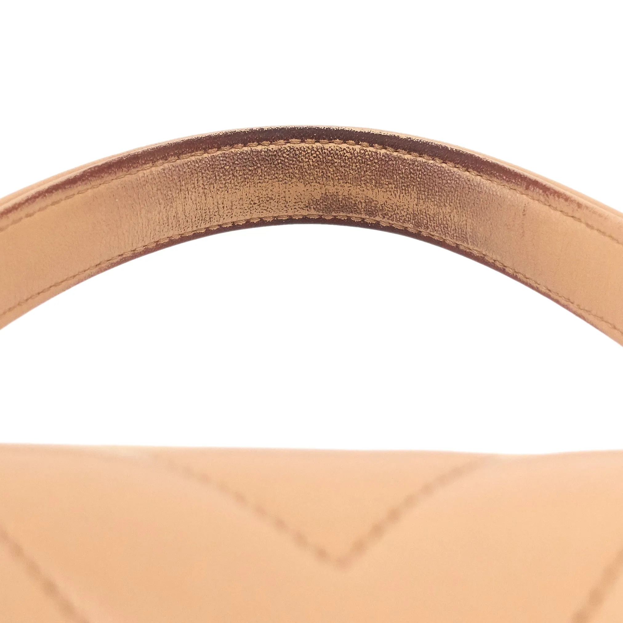 CHANEL Trendy CC Chevron Medium Top Handle Leather Bag
