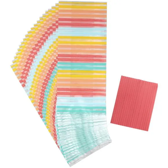 Colorful Striped Treat Bags 19120378