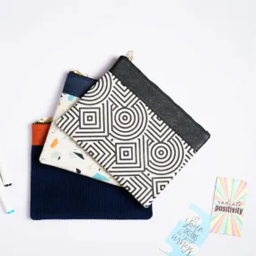 Corduroy Flat Pouches