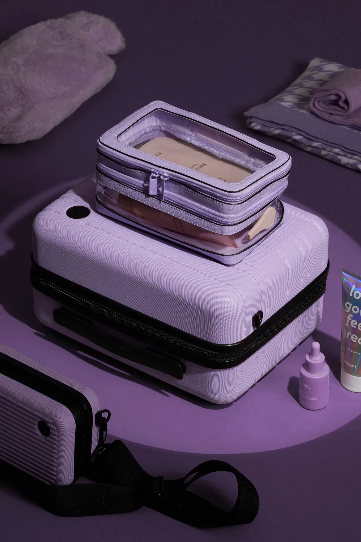 Cosmetic Case With Travel Bottles