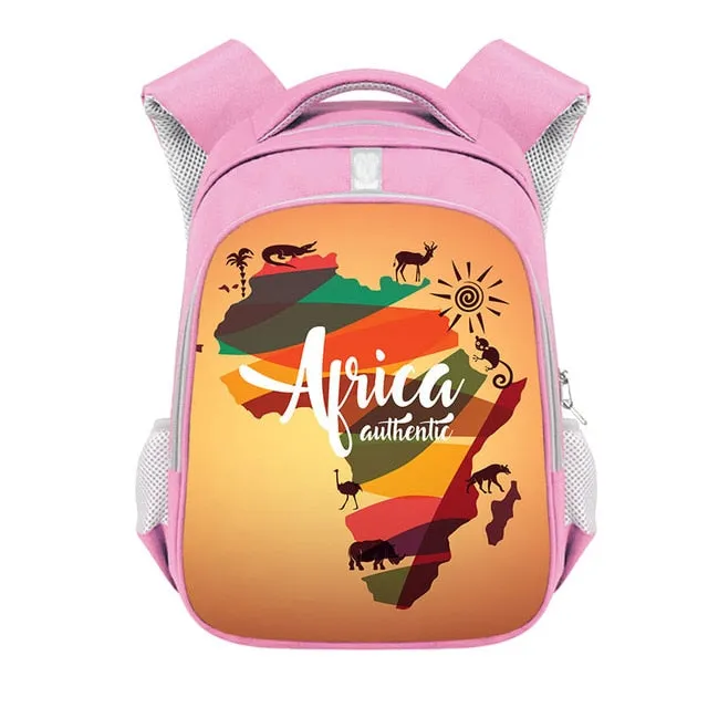 Cute Afro Black Girl with Crown Backpack