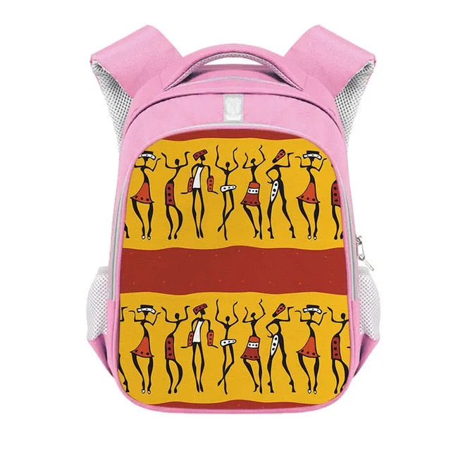 Cute Afro Black Girl with Crown Backpack