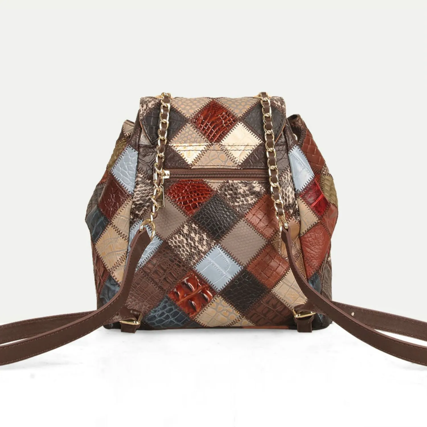 Cute Womens Leather Hippie Backpack Purse Western Backpack Bag