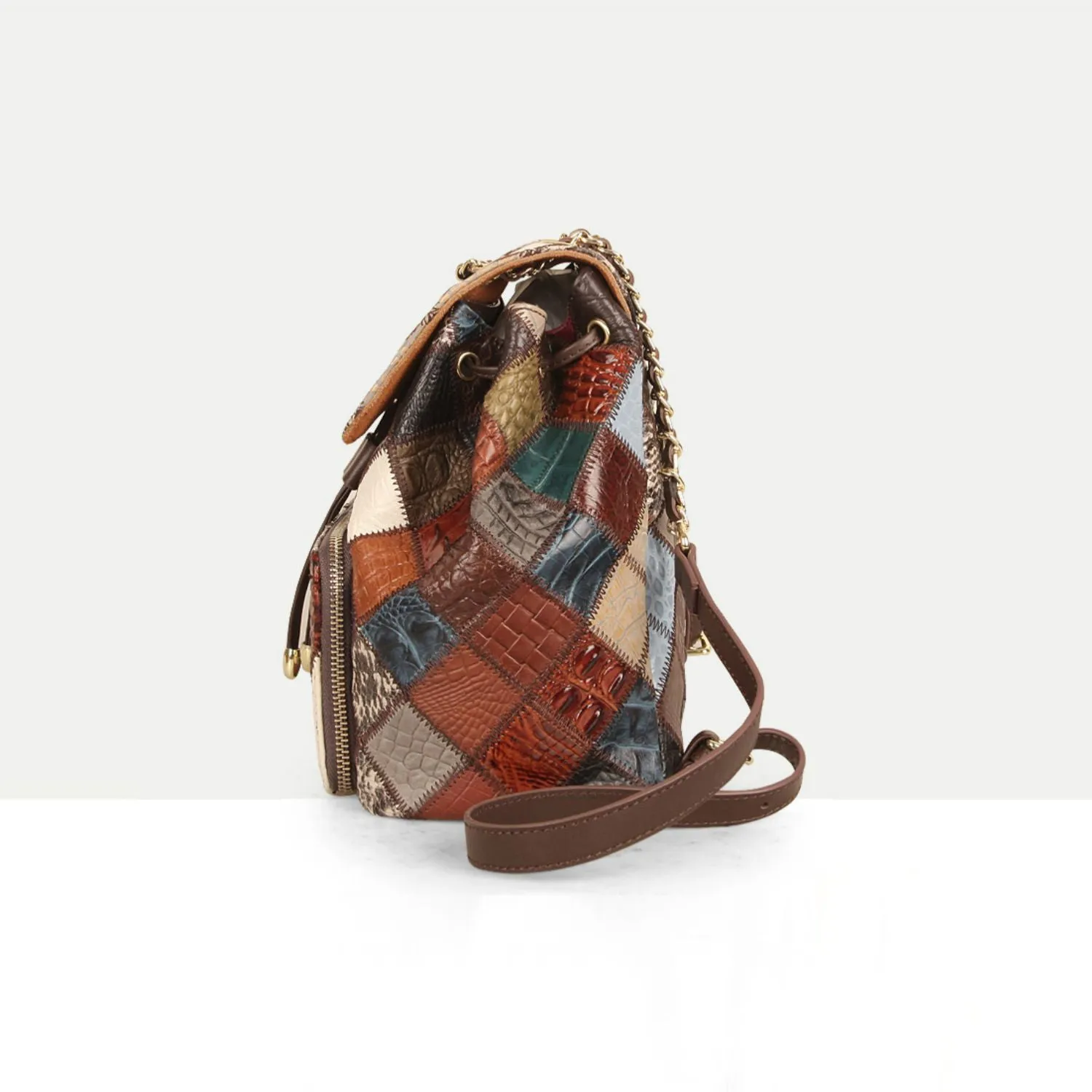 Cute Womens Leather Hippie Backpack Purse Western Backpack Bag