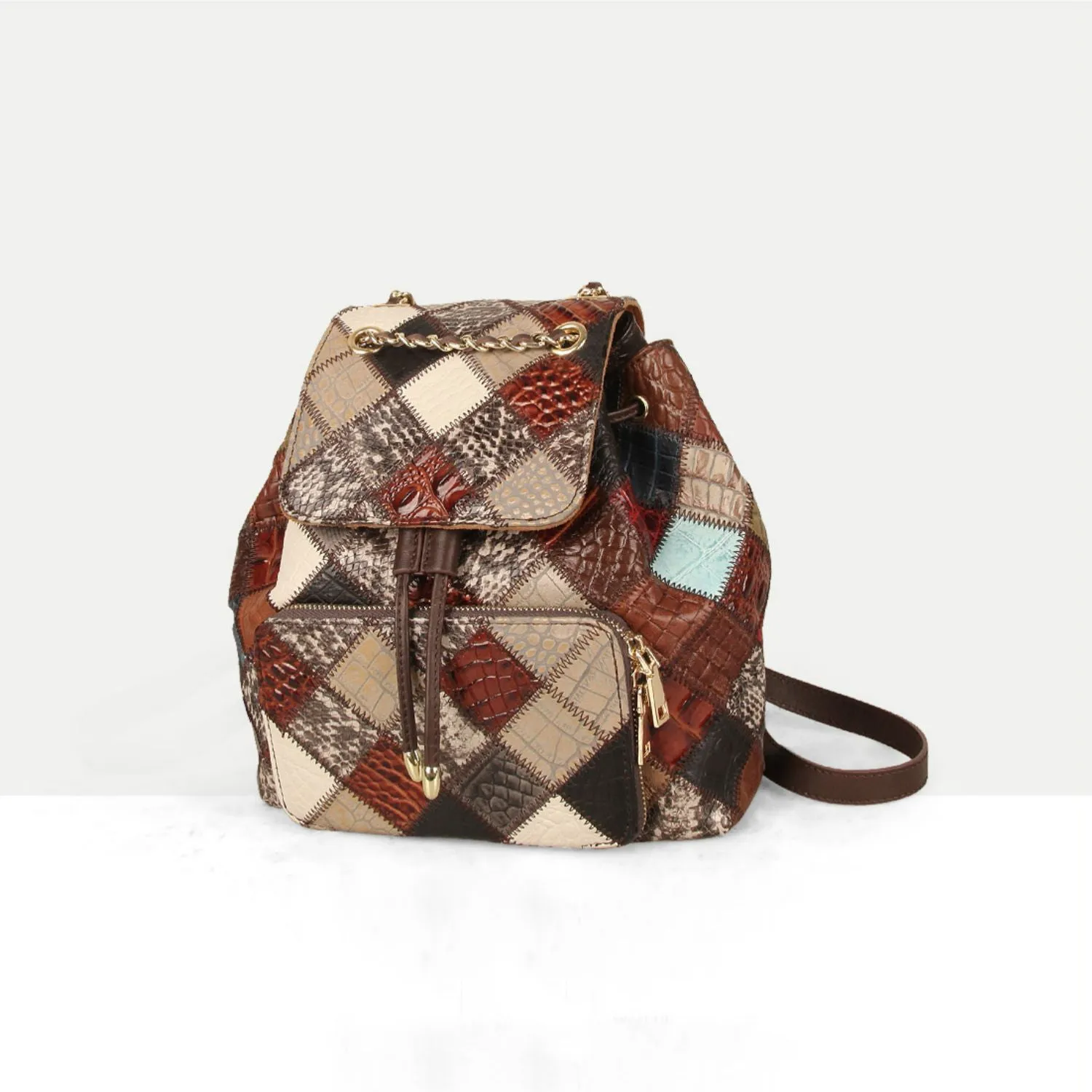 Cute Womens Leather Hippie Backpack Purse Western Backpack Bag
