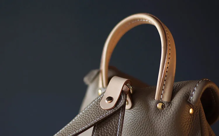 Cute Womens Lleather Rucksack Bag Leather Backpack Purse For Women