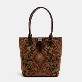 Damask D. Brown Everyday Tote