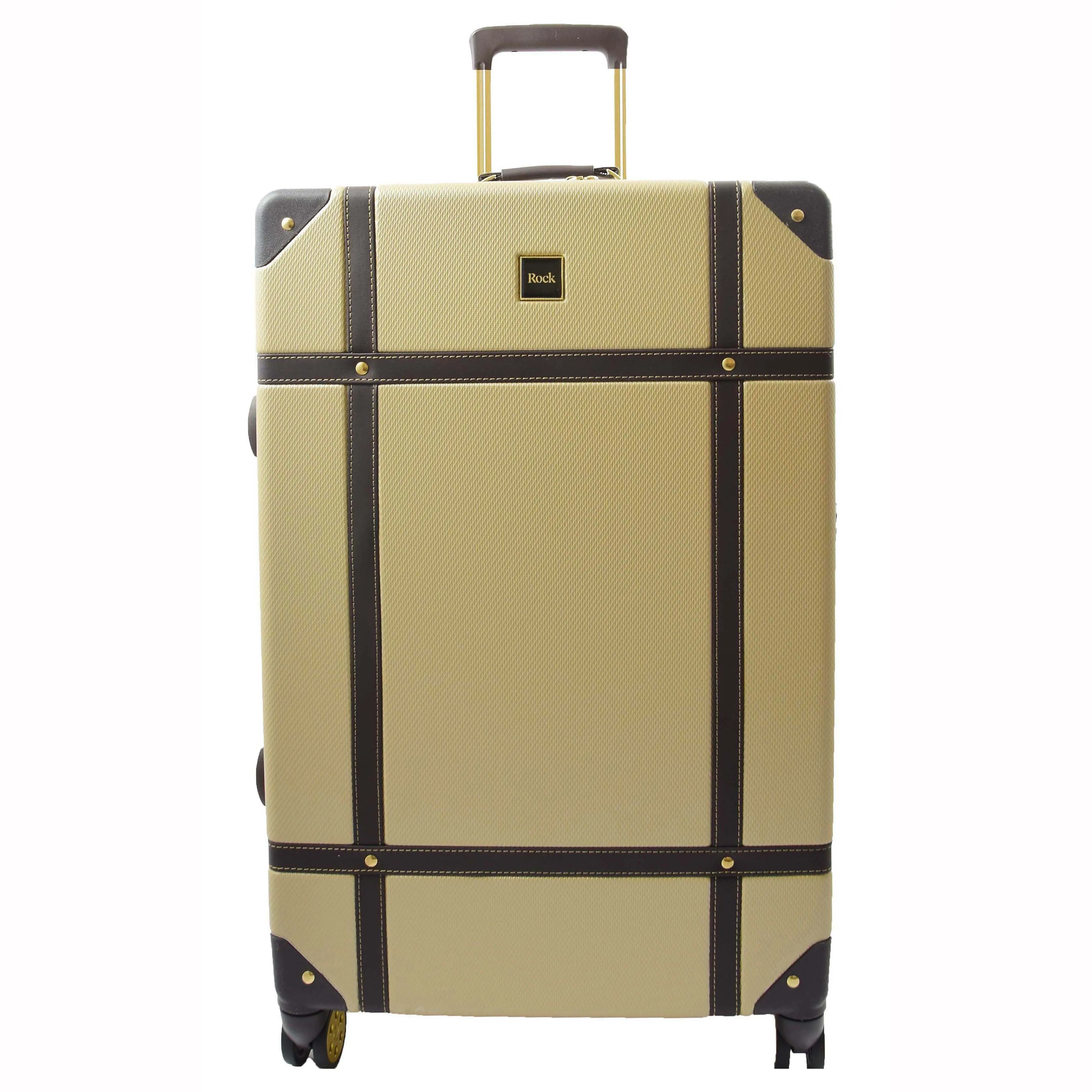 DR515 Travel Luggage with 8 Spinner Wheels Gold