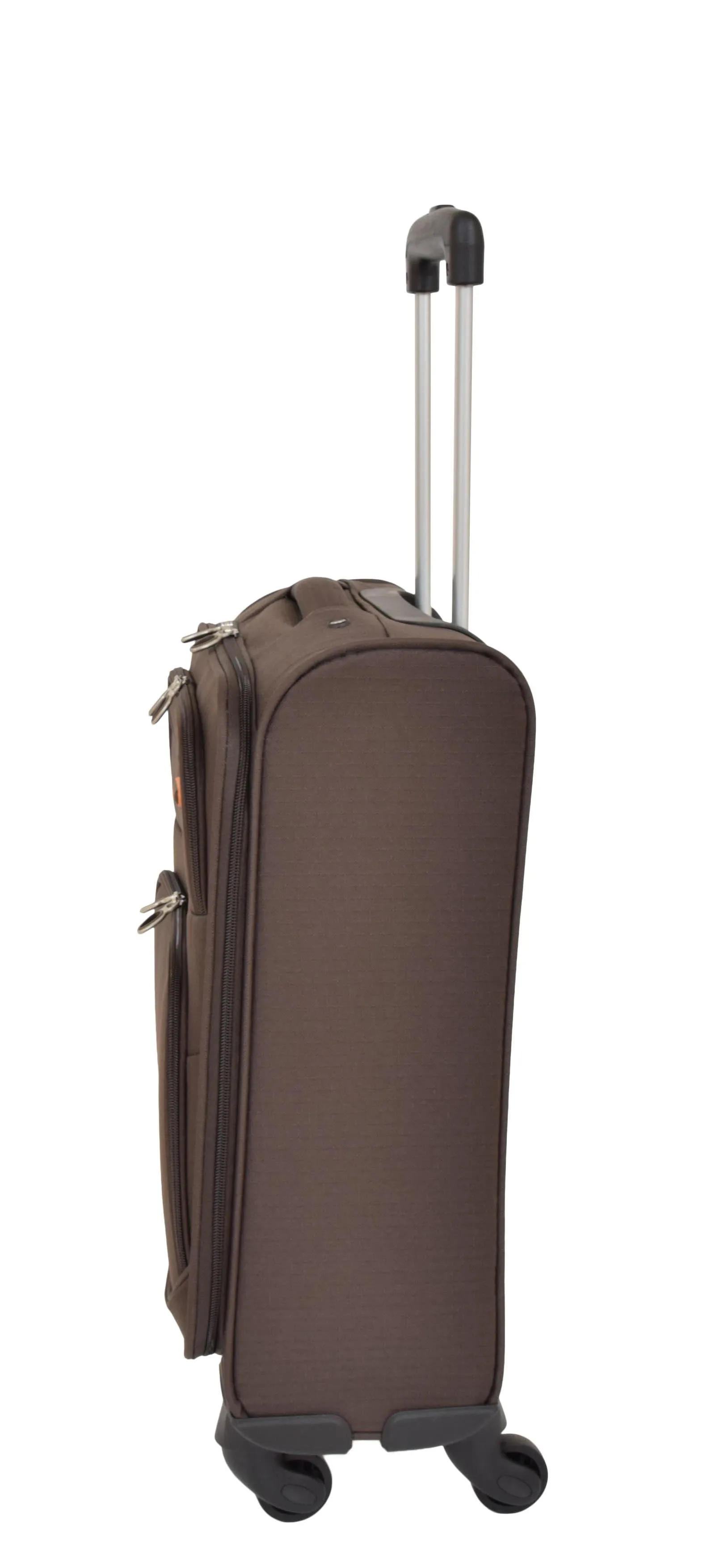 DR526 Soft Cabin Size Wheeled Suitcase Coffee
