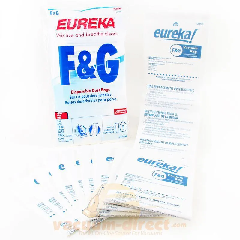 Eureka Style F&G Vacuum bags 10 Pack