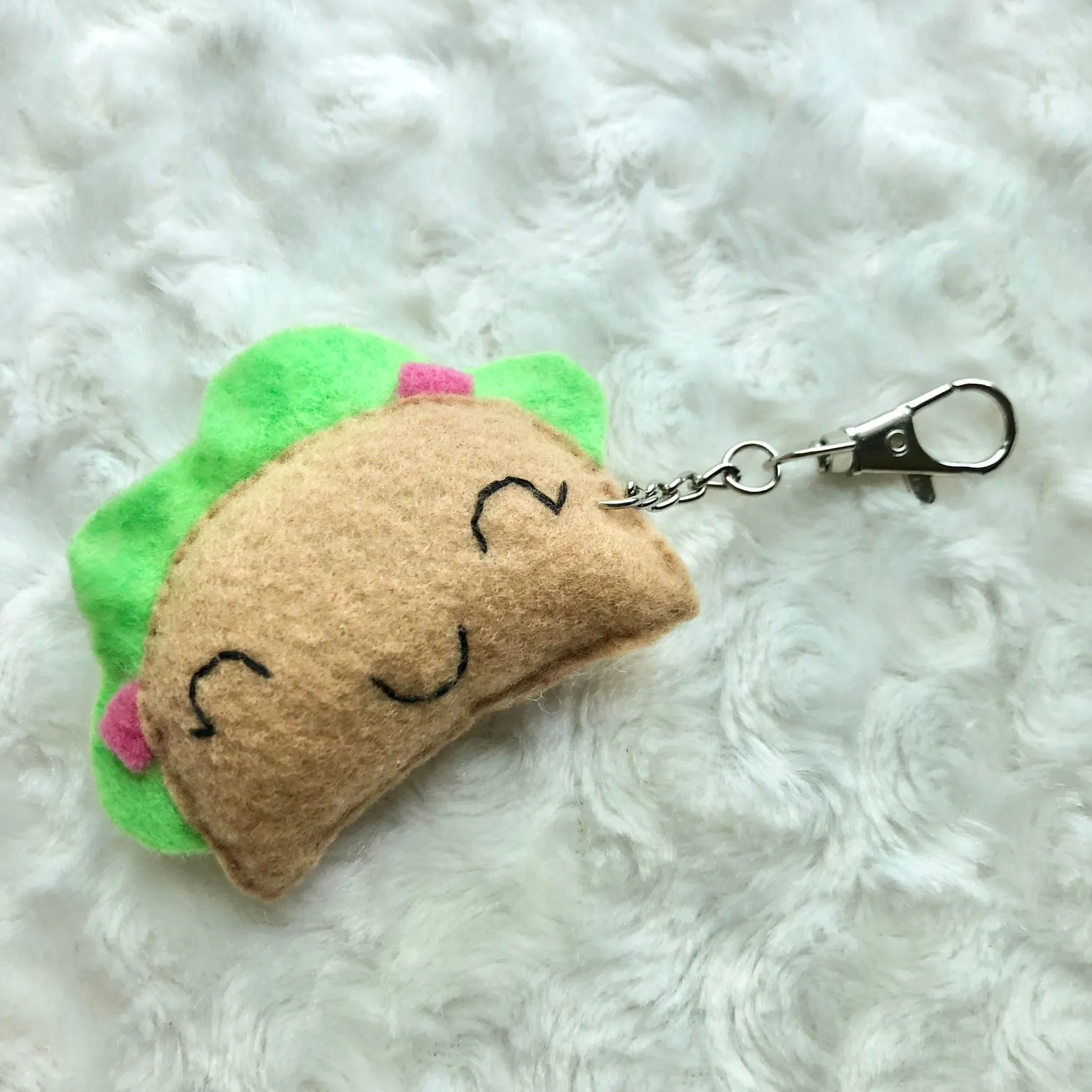 Felt Food Keychains- Pizza, Taco, Pickle, Avocado