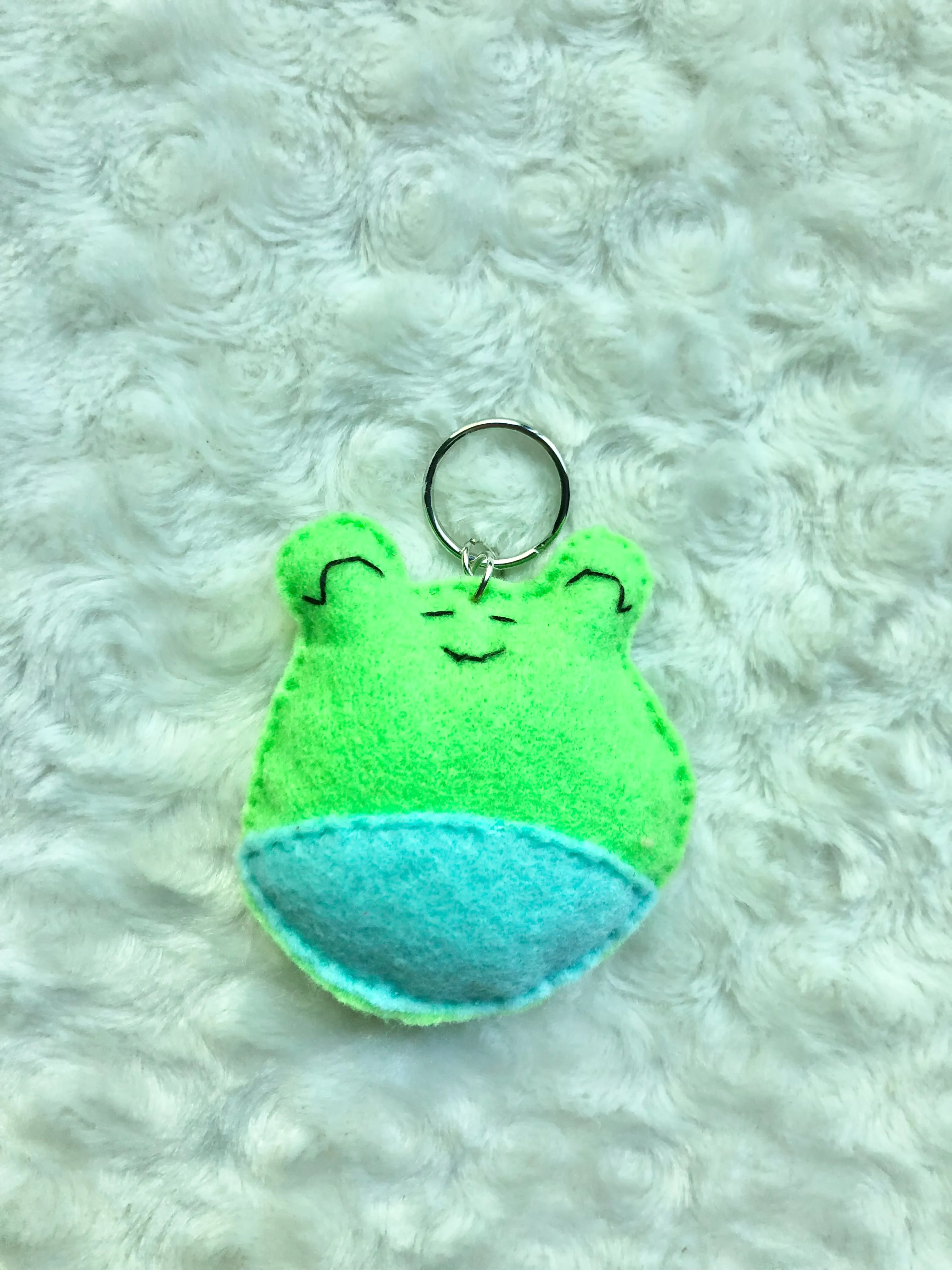 Felt Woodland Keychains- Frog, Daisy