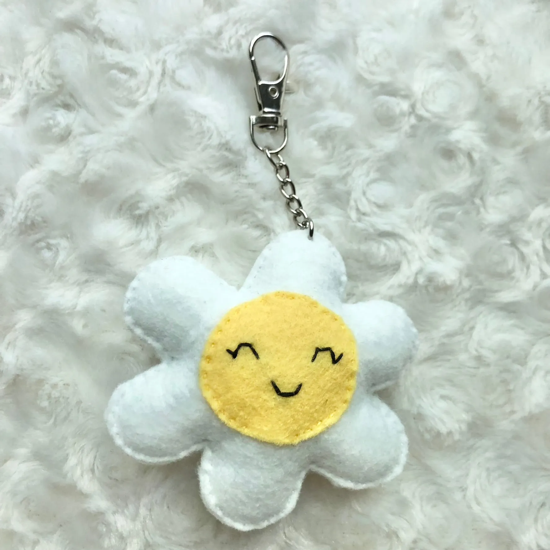 Felt Woodland Keychains- Frog, Daisy
