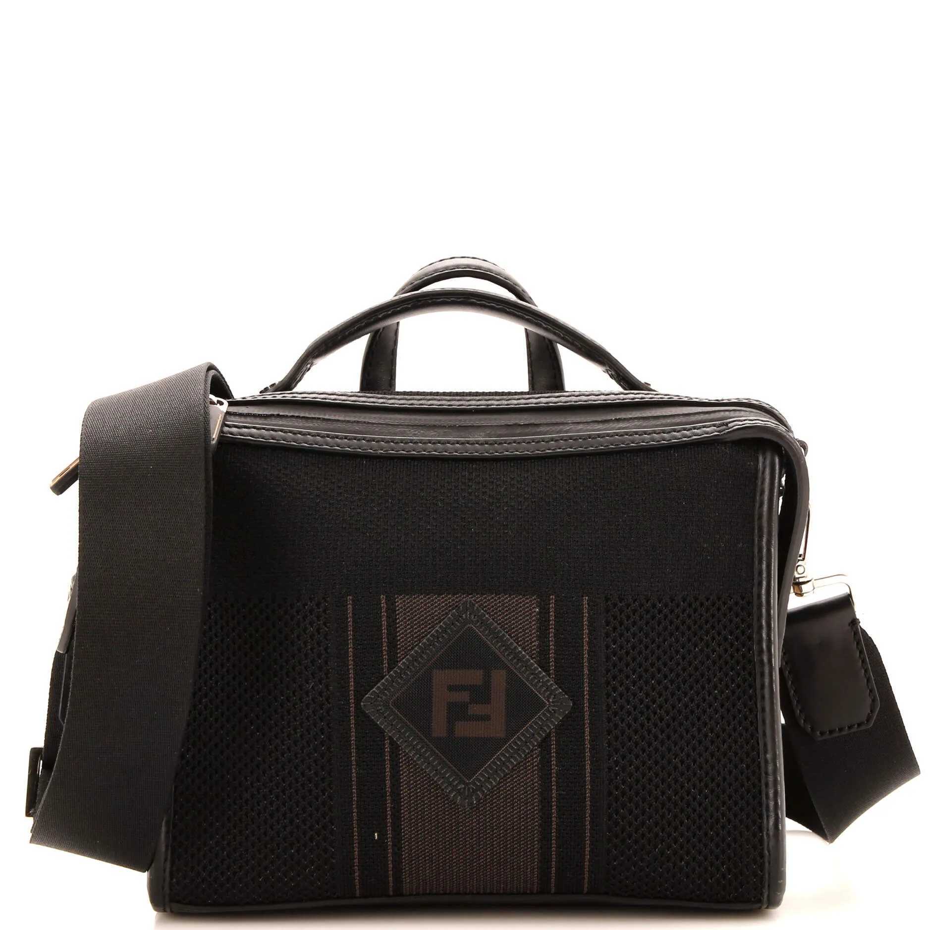 FENDI Lui Messenger Bag Tech Knit with Leather Mini