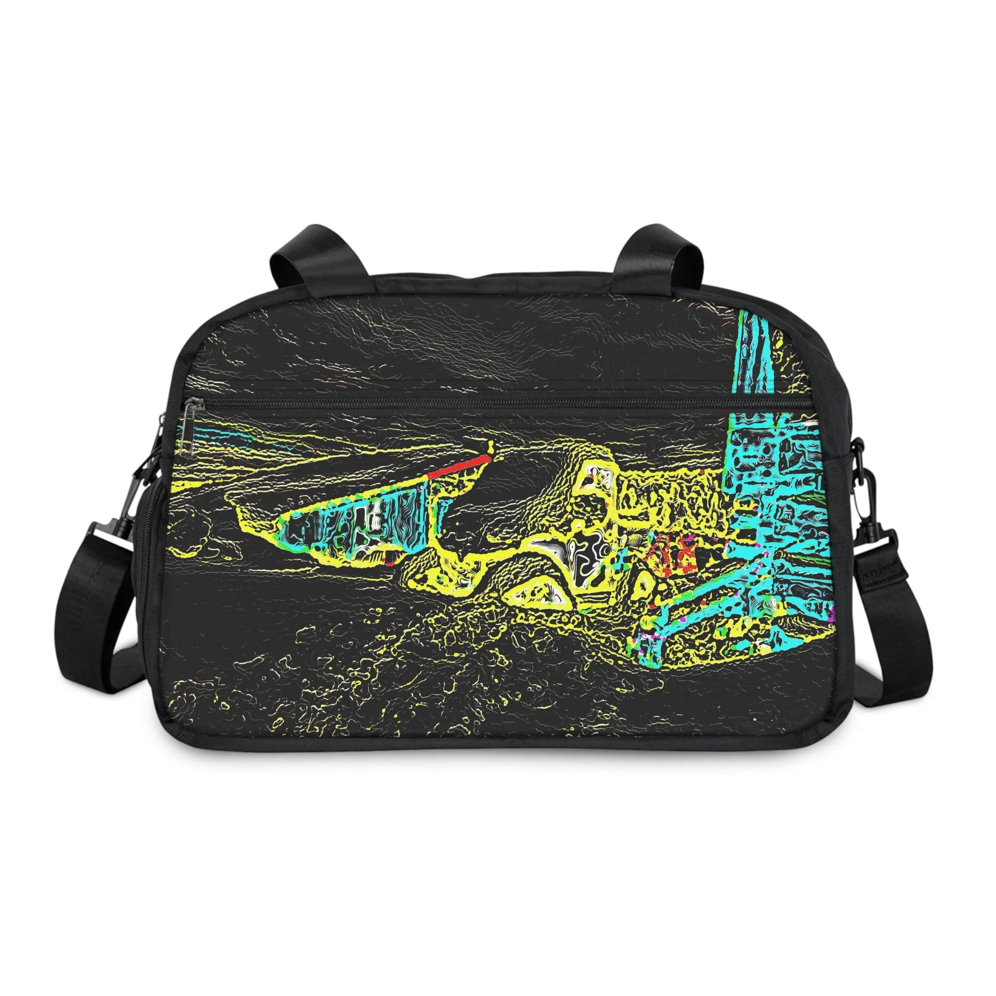 Fitness Handbag ... "Snow Vehicle In Snow Storm At-Rest" ... Circa 12Mar23 ... Central Idaho ... 18-Hours Rendering Time: Original Works ...