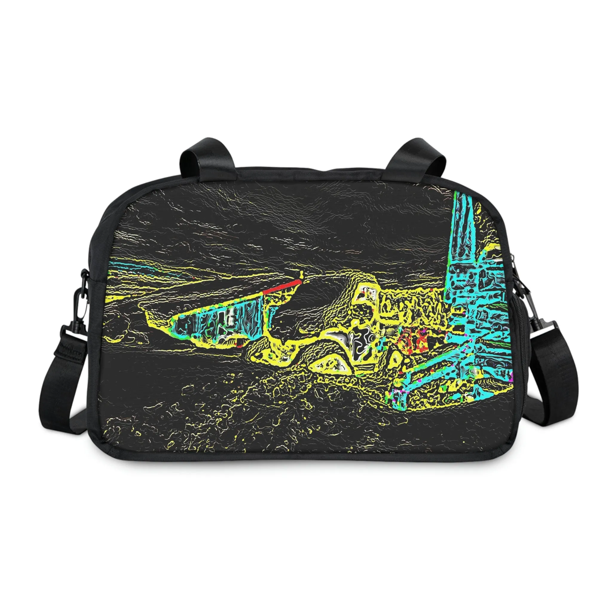 Fitness Handbag ... "Snow Vehicle In Snow Storm At-Rest" ... Circa 12Mar23 ... Central Idaho ... 18-Hours Rendering Time: Original Works ...