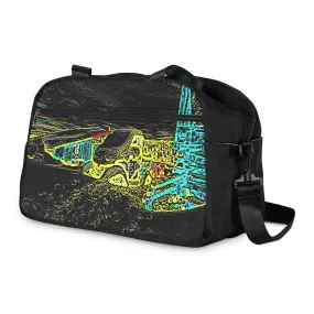 Fitness Handbag ... "Snow Vehicle In Snow Storm At-Rest" ... Circa 12Mar23 ... Central Idaho ... 18-Hours Rendering Time: Original Works ...