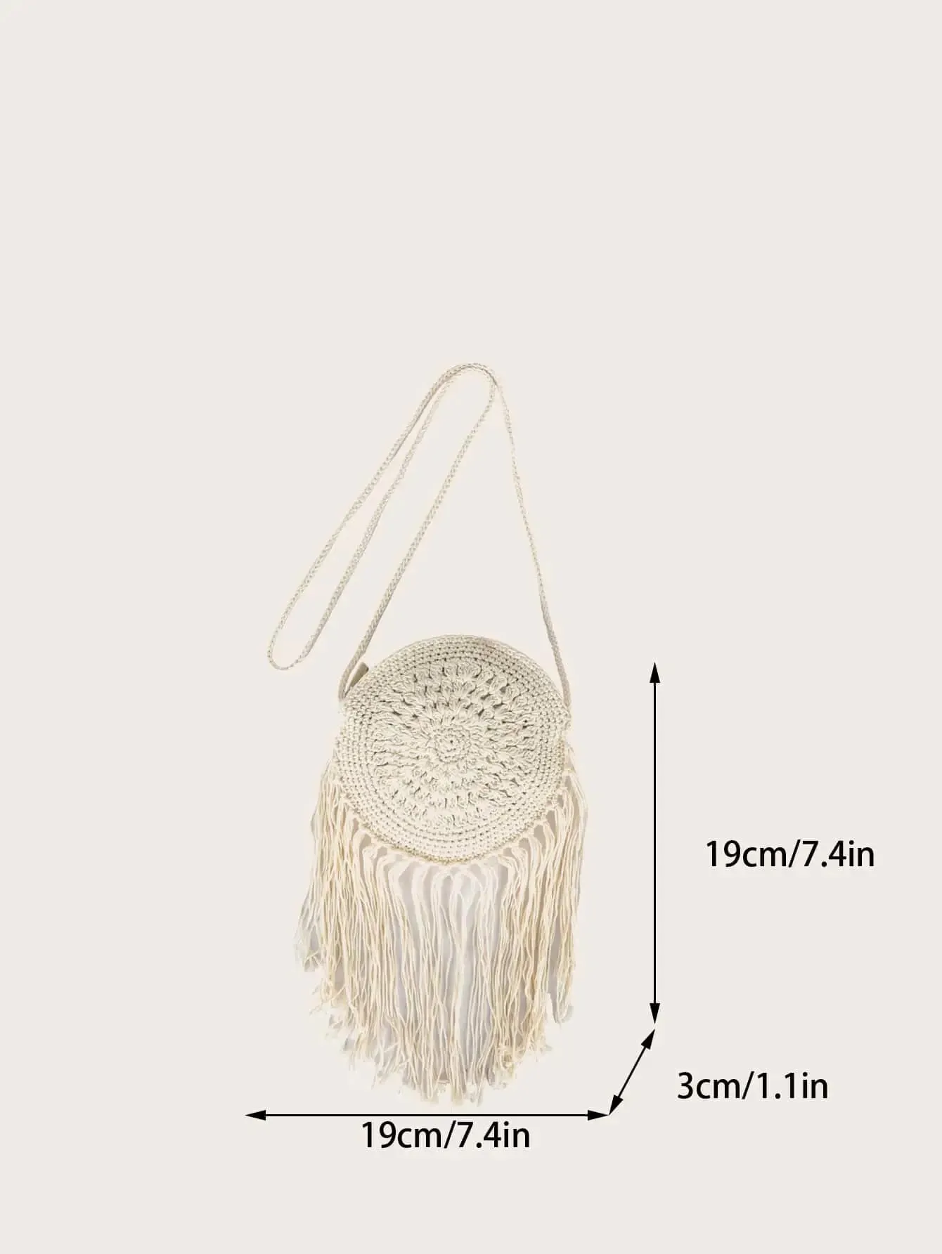 Fringe Crochet Boho Bag