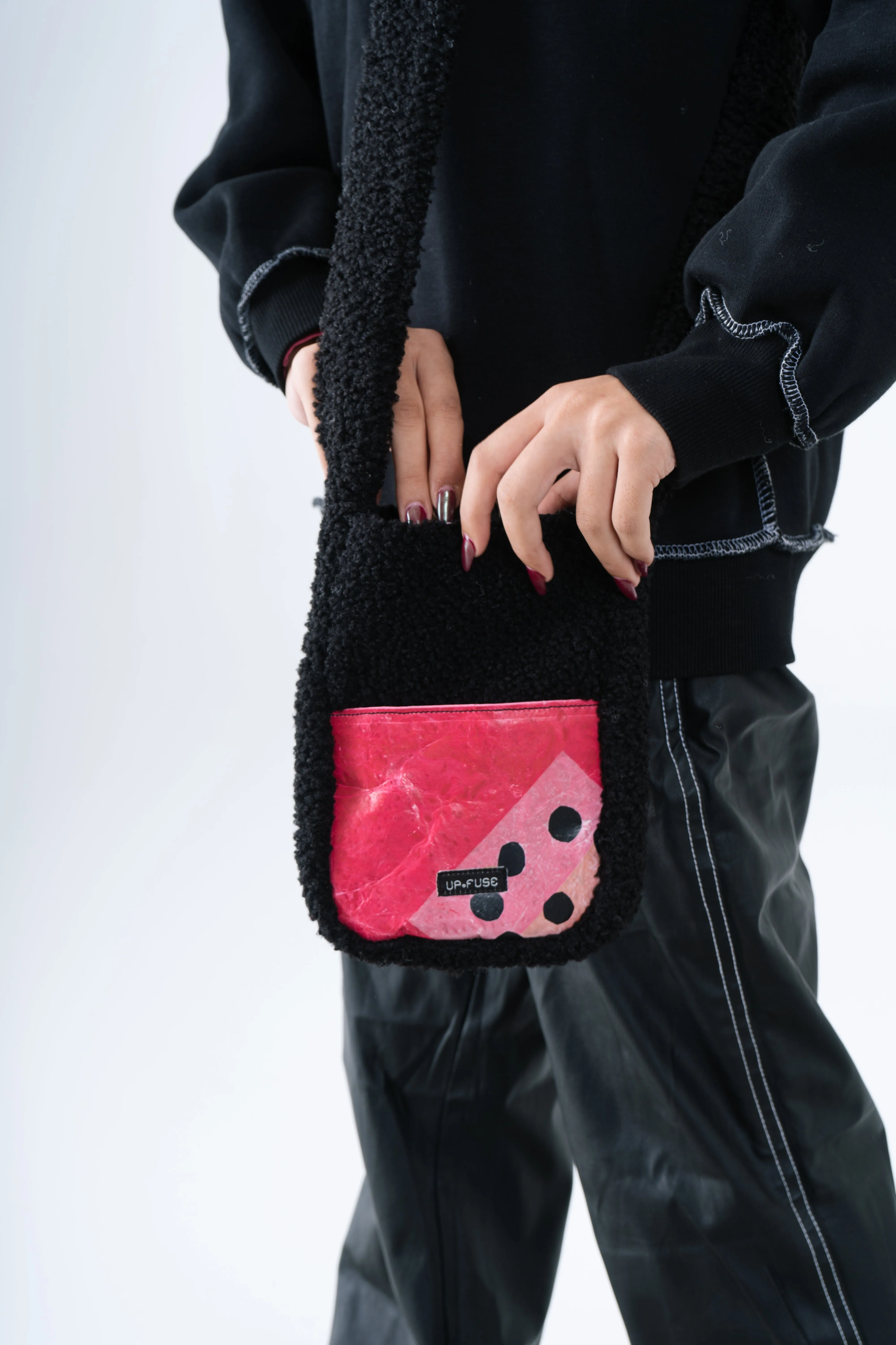 Fur Cross Bag in Monopoly
