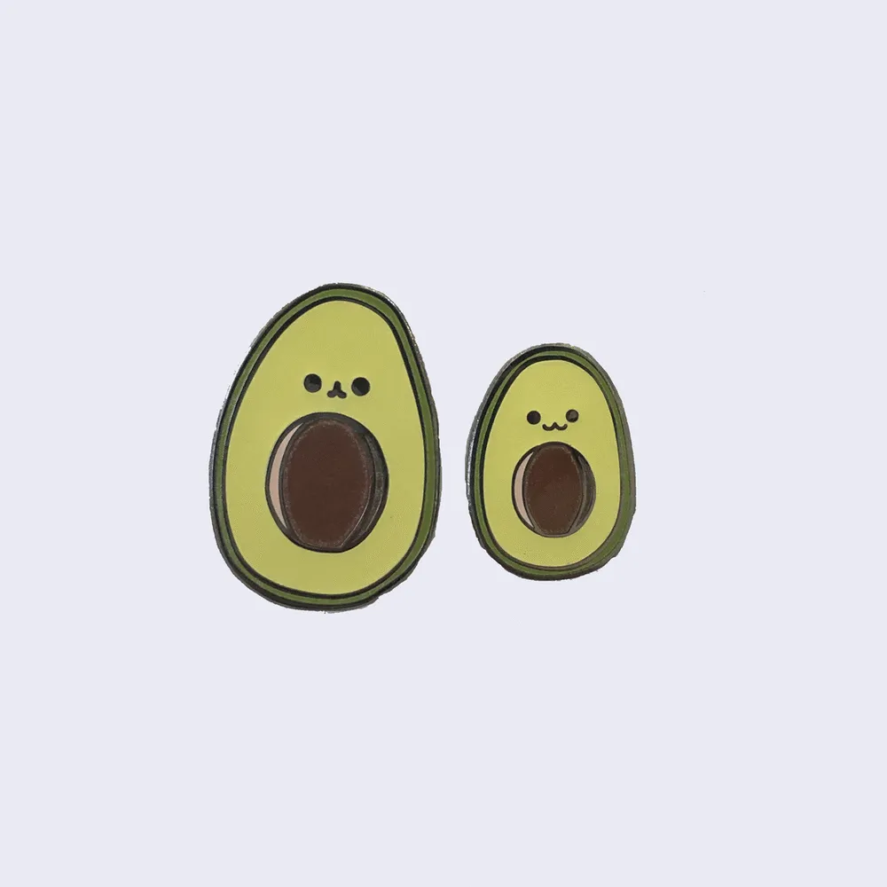 Giant Robot - Avocado Duo - Cute Two Pin Set