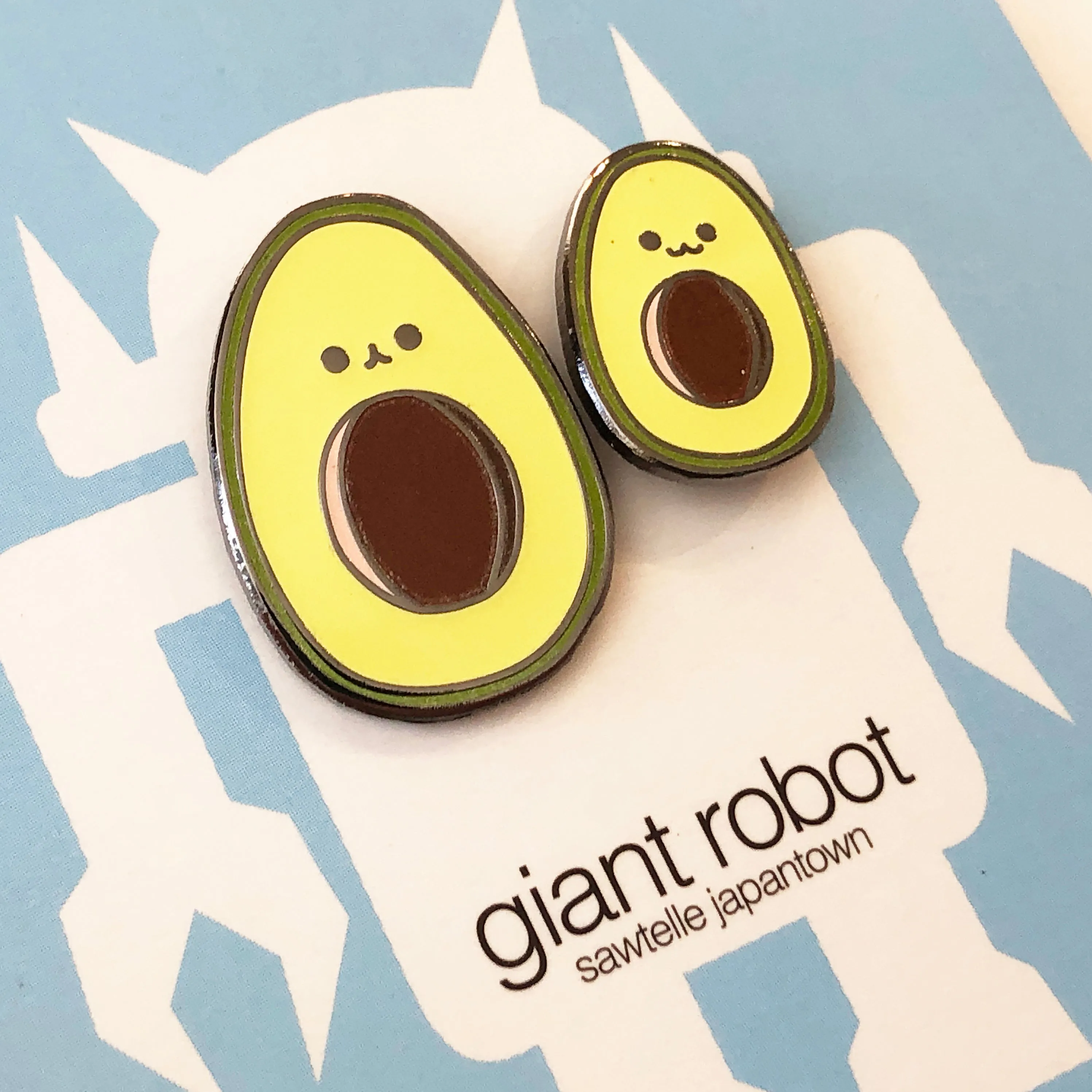 Giant Robot - Avocado Duo - Cute Two Pin Set