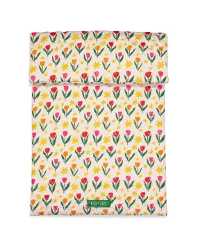Go-Go Laptop Sleeve - Tulips on Ivory
