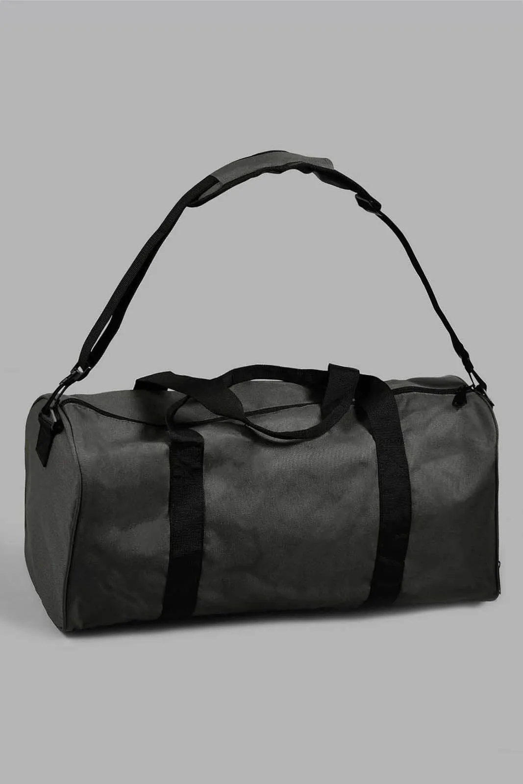 Grey Embellished Duffle Bag