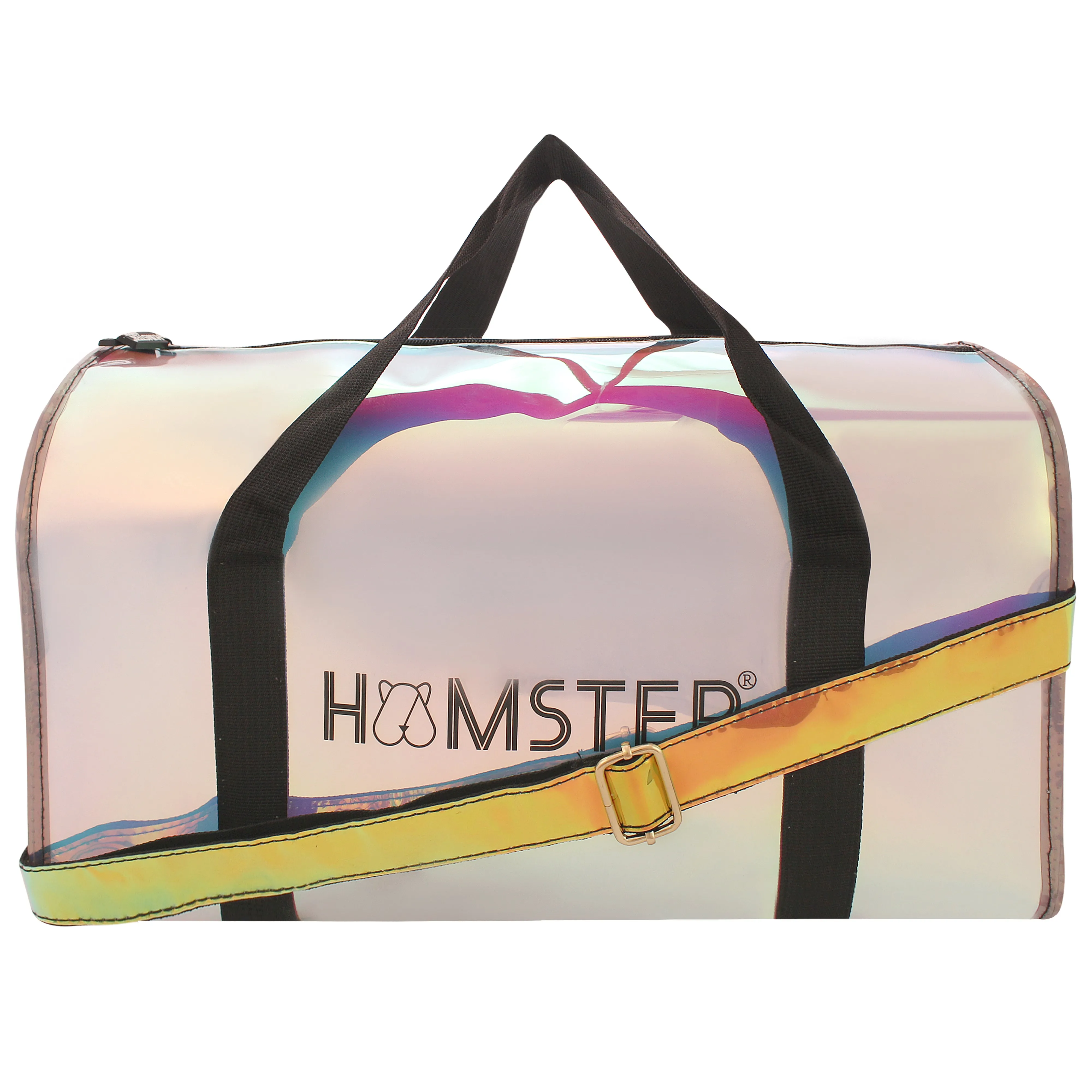Hamster London Shiny Classic Duffle Bag Black Large