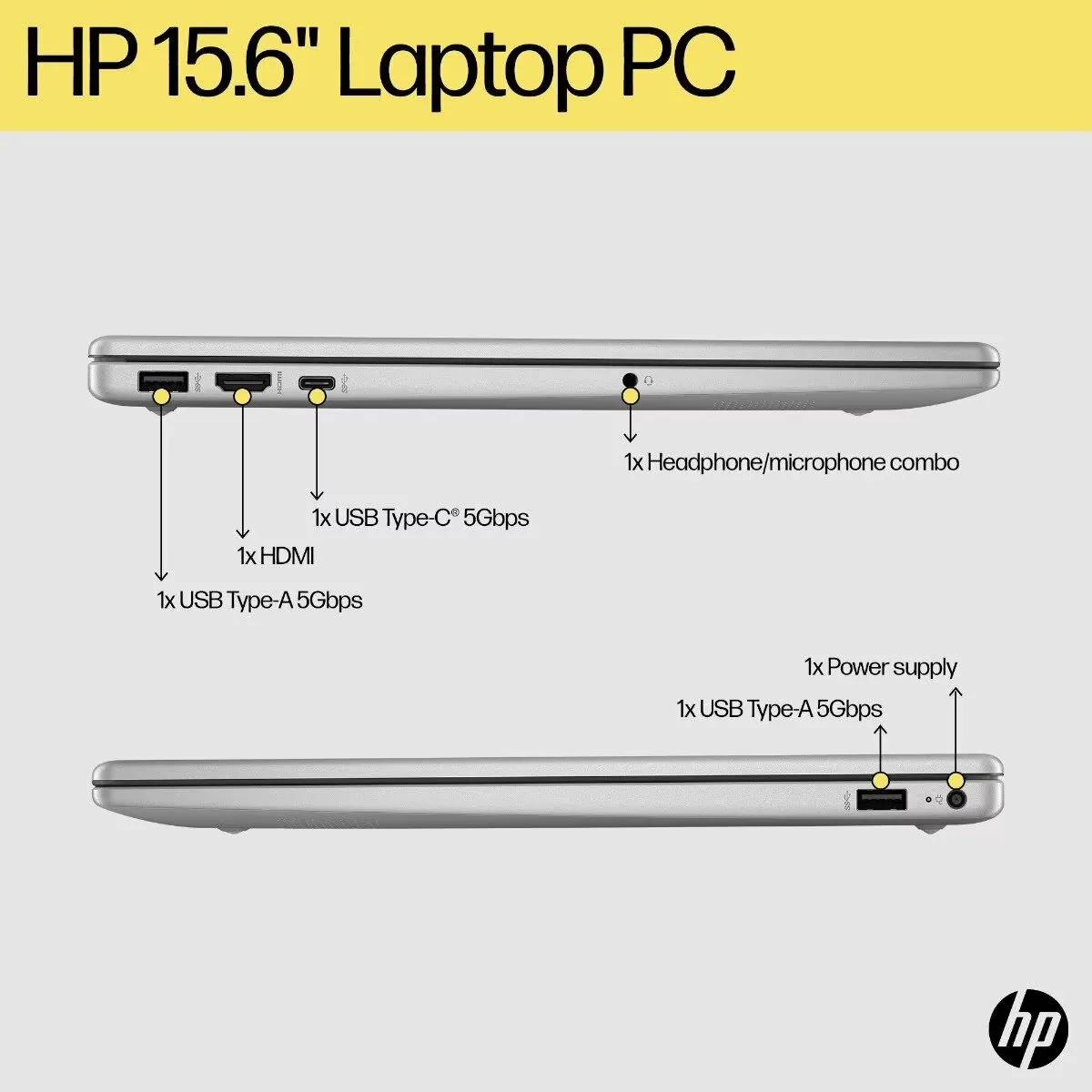 HP 15.6 Inch Laptop - AMD Ryzen™ 5 [15-FC0275AU/15-FC0276AU]