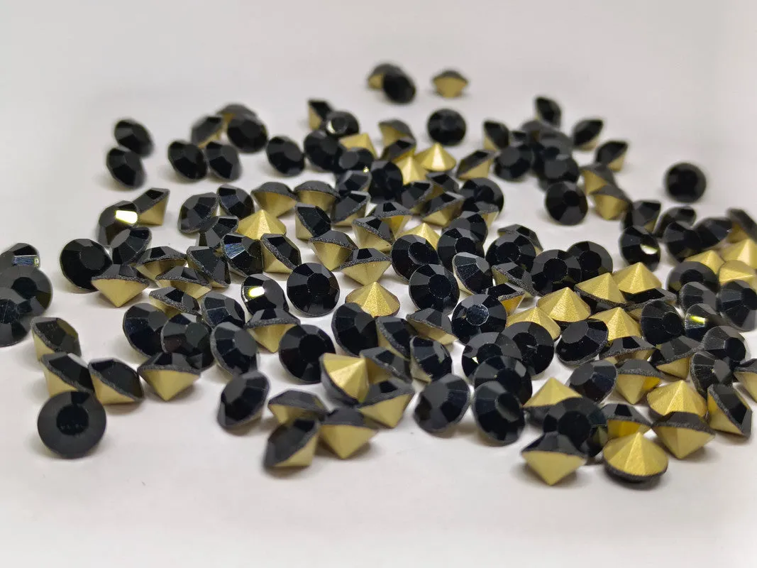 Jet Chaton Rhinestones