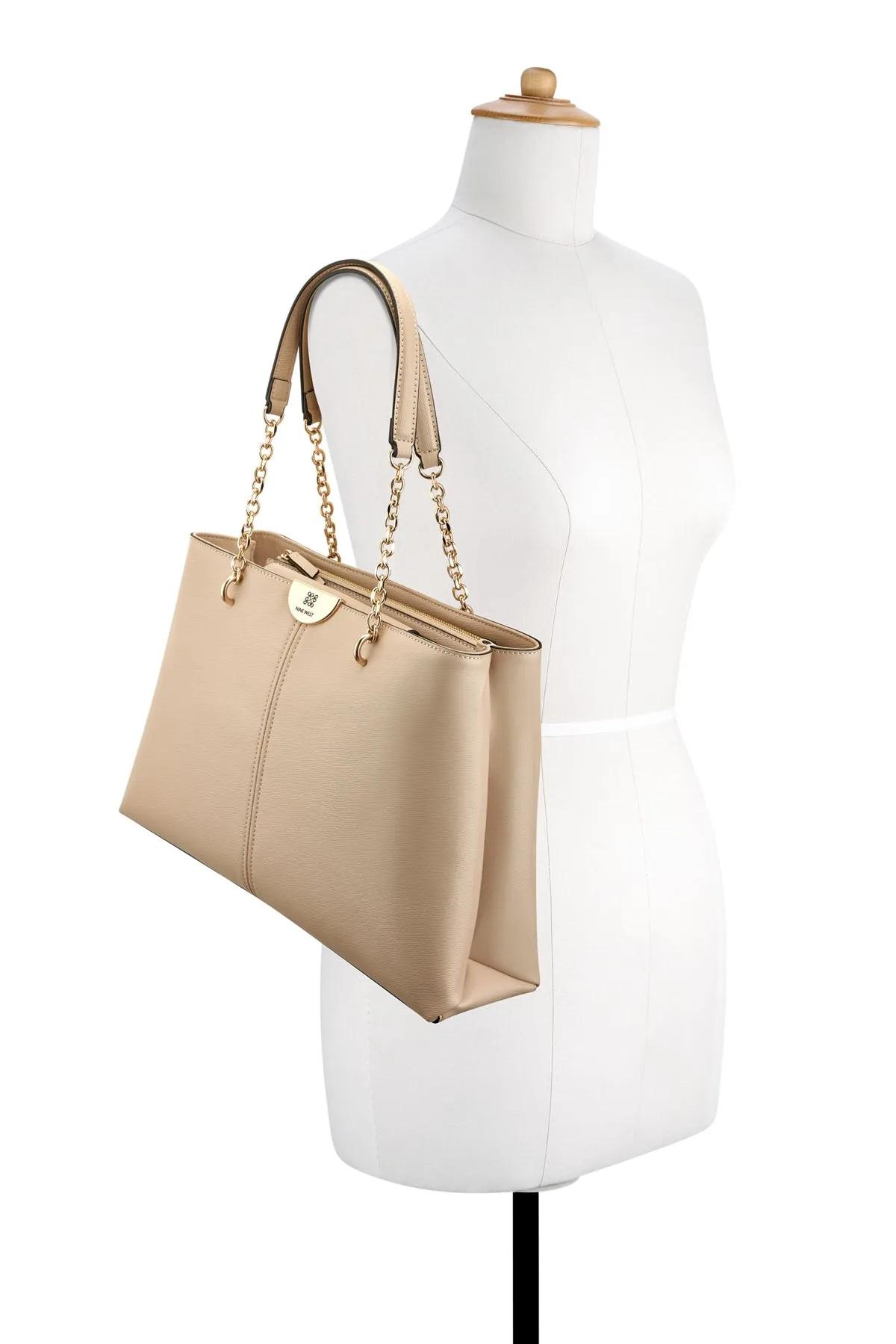 KEYSE JET SET TOTE BAG BEIGE