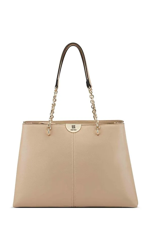 KEYSE JET SET TOTE BAG BEIGE
