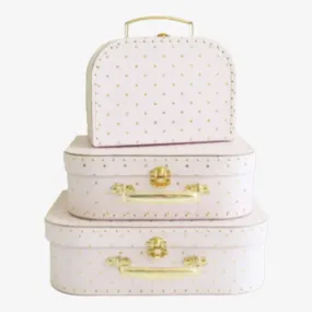 Kids Carry Case Set - Pink/gold