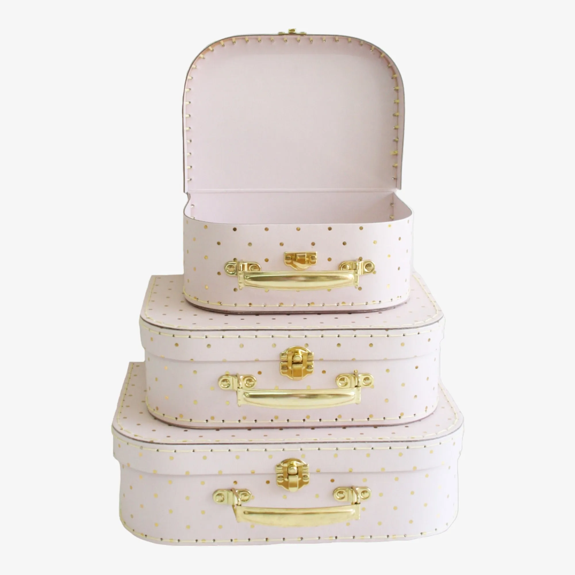 Kids Carry Case Set - Pink/gold