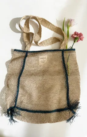 Large Black Piet Tassel tote