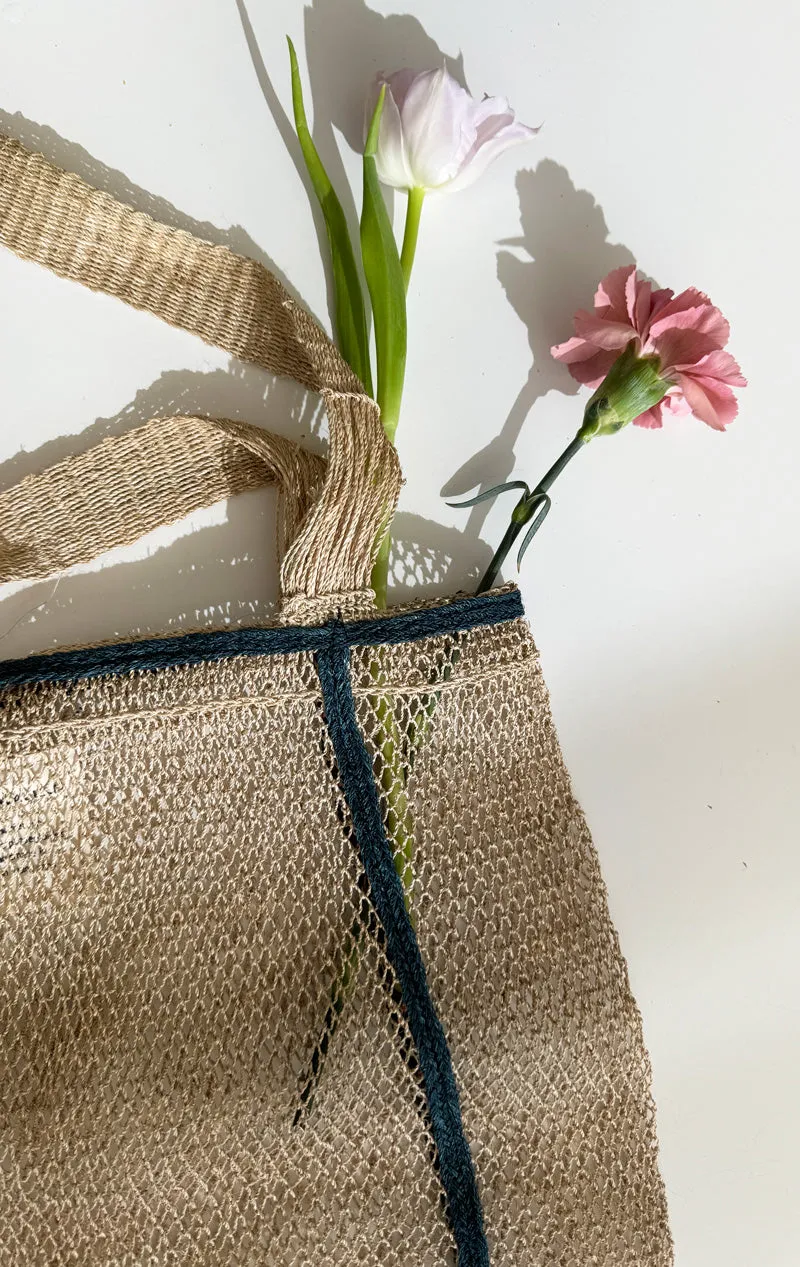 Large Black Piet Tassel tote
