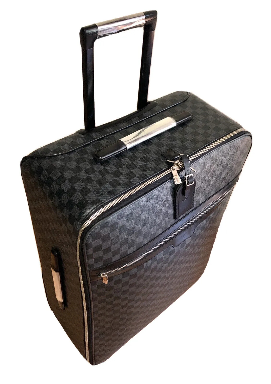 Louis Vuitton Business Pegase 65 Graphite Damier Suitcase Bag Luggage w/ Cover