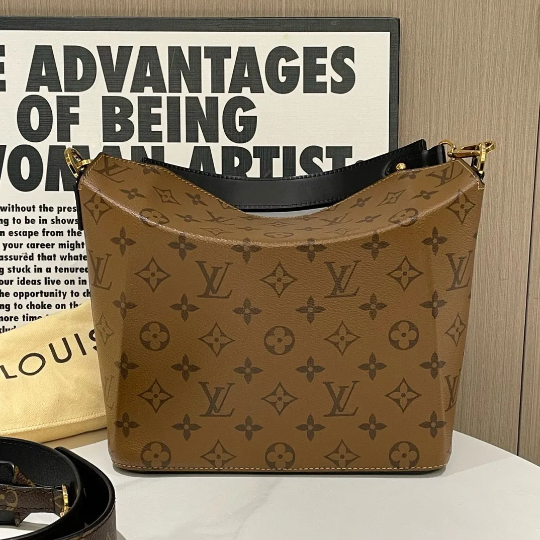 Louis Vuitton Monogram Bento Box Handbag Brown Medium 2017
