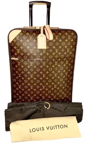 Louis Vuitton Pegase 70 Suitcase Wheels Bag w/ Garment Bag Dustbag 🇫🇷