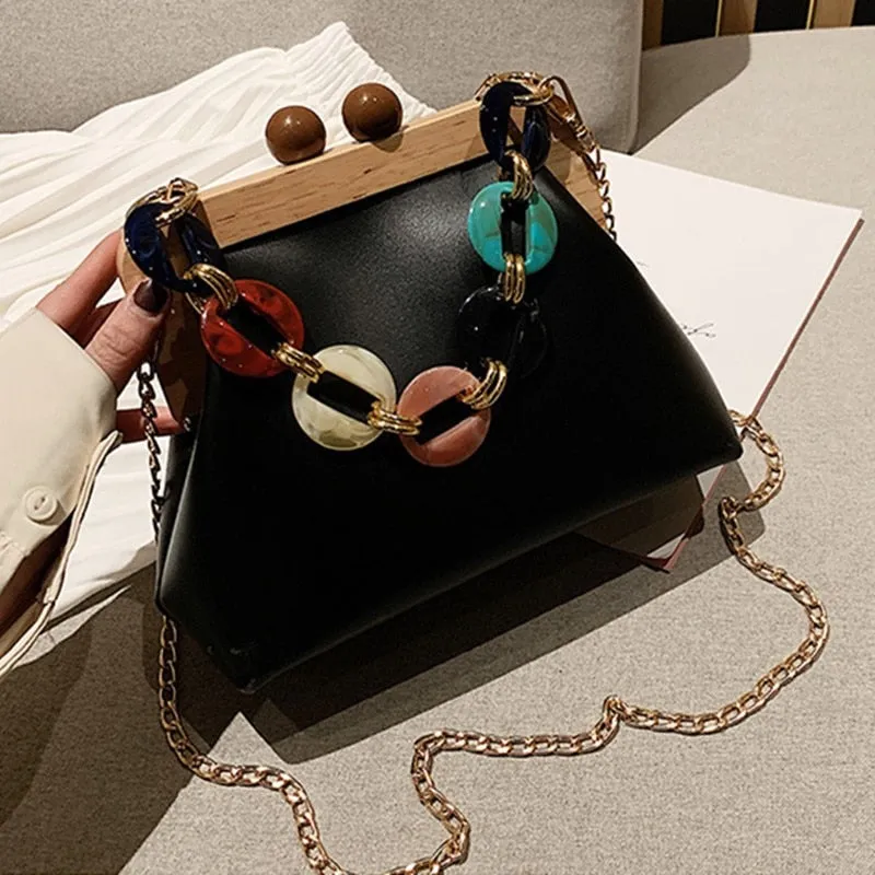 Luxury Fancy Acrylic Chain Bag Crossbody Handbag